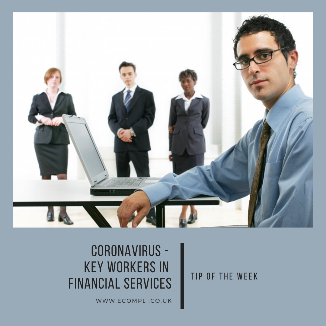 Ecompli - FCA Coronavirus Key Workers in Financial Services