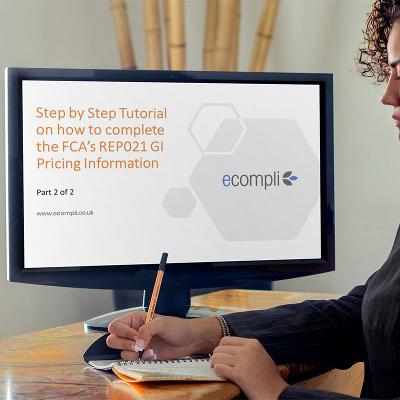Video Tutorial: How to complete the FCA’s REP021 GI Pricing Information Part 2 of 2